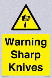 Warning Sharp Knives